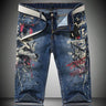Men's Summer Denim Hip-Hop Style Printed Pattern Knee Length Shorts on Clearance  -  GeraldBlack.com