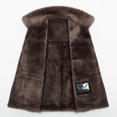 Men’s Thick Real Sheepskin Natural Fur Vest Coats Clothes  -  GeraldBlack.com