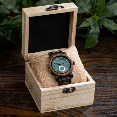 Men's Watches Fashion Casual Clock Quartz Wristwatch Wooden Watch Great Gift Wood Box  -  GeraldBlack.com