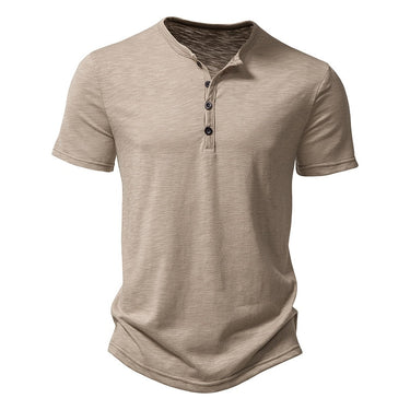 Men Summer Fashion Design Blouse Slim Fit Solid Polo Shirts Tops Short Sleeve Clothes  -  GeraldBlack.com
