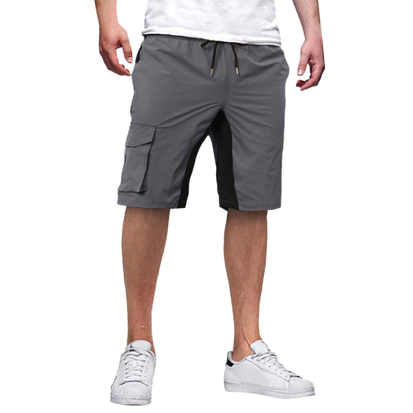 Men Summer Streetwear Pocket Tactical Patchwork Casual Outdoor Beach Basic Jogger Cargo Shorts  -  GeraldBlack.com