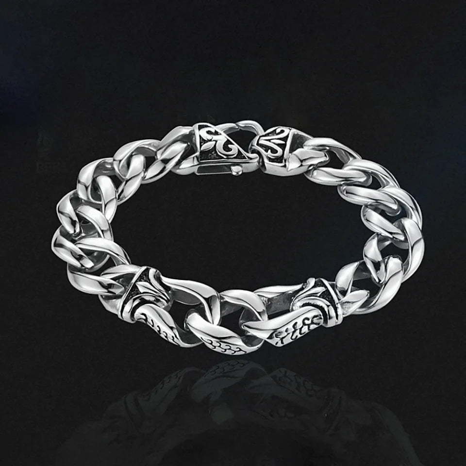 Men Vintage Viking Stainless Steel Norse Mystic Totem High Polish Fashion Bangles Bracelets Jewelry Gifts  -  GeraldBlack.com