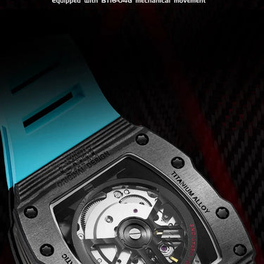 Men Waterproof Sapphire Clock 50Bar Movement Top Automatic Mechanical Tourbillon Wristwatches  -  GeraldBlack.com