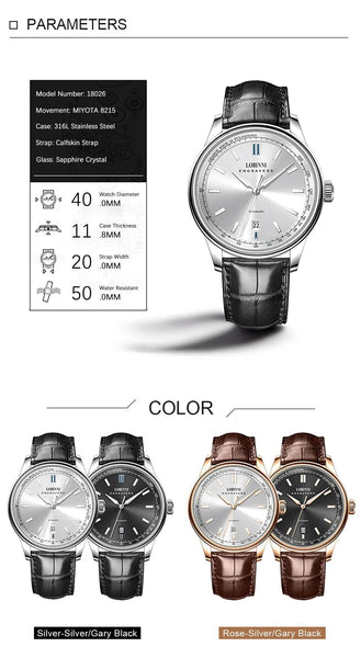 Mens Luminous Simple Luxury Automatic Mechanical Watch Clocks  -  GeraldBlack.com