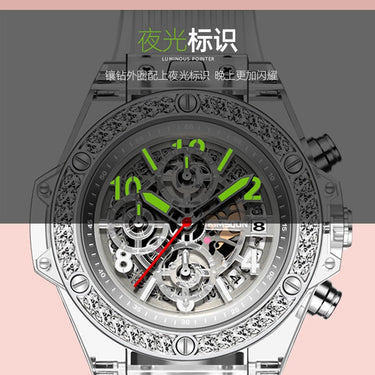 Mens Luxury Quartz Military Men Sports Transparent Wristwatch Clock Hombre Relogio Masculino  -  GeraldBlack.com