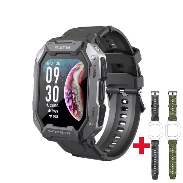 Military IP68 5ATM Outdoor Sports Fitness Tracker 24H Health Monitor 1.71inch Smartwatch  -  GeraldBlack.com