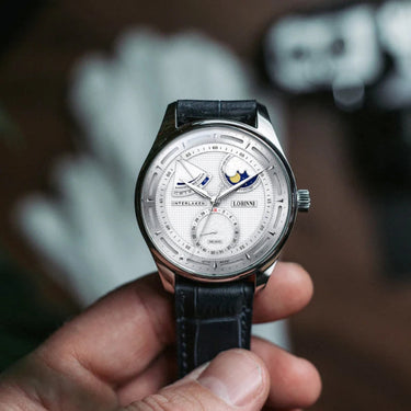 Moon Phase Seagull Mechanical Automatic Mens Business Water Resistant Tianjin Movement  Wristwatch  -  GeraldBlack.com