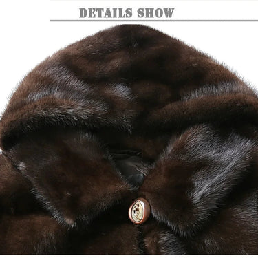 Natural Mink Fur Thick Warm Winter Commuting Leisure Short Genuine Jacket Parkas  -  GeraldBlack.com