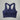 Navy Blue Women Seamless SleevelesSs Fitness Sports Gym Workout Yoga Bra Top Shirt  -  GeraldBlack.com