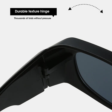 Oversized Unisex Steampunk Sports Punk Designer Rectangle Eyewear Shades UV400 Sunglasses  -  GeraldBlack.com