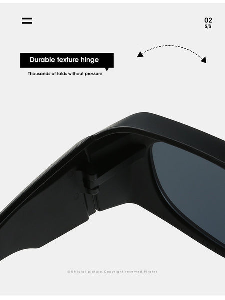 Oversized Unisex Steampunk Sports Punk Designer Rectangle Eyewear Shades UV400 Sunglasses  -  GeraldBlack.com