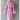 Pink Women's Double Faced Winter Slim Long Wool Cashmere Real Fox Fur Collar Cuffs Coat Outerwear  -  GeraldBlack.com