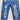 Plus Size Ripped Holes Hollow Out Mesh Stretchy Skinny Jeans 3XL Vintage Slit Blue Denim Pencil Pants  -  GeraldBlack.com