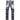 Punk Jeans for Men White Slim Trousers Mid-waist Printed Simple Personality Skinny  -  GeraldBlack.com