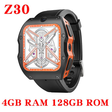 RAM 4GB ROM 128GB 1.75 Inch 4G Call GPS Wifi Dual Camera Heartrate Waterproof Sports Smartwatch  -  GeraldBlack.com