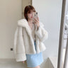 Real Mink Fur Fashion High Grade Multiple Colour Jackets With Big Hat  -  GeraldBlack.com