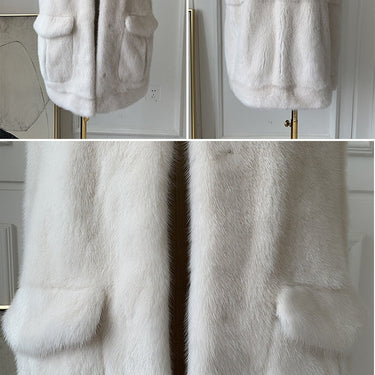 Real Mink Fur Vast Full Pelt Fur Winter Female Fur Warm Fashion Jackets  -  GeraldBlack.com