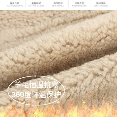 Real Sheepskin Men Natural Fur Sheep Fur Slim Solid Flight Winter Clothes Coat  -  GeraldBlack.com
