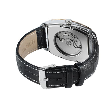 Relogio Masculino Luxury Square Automatic Mechanical Clocks Calendar Leather Male Wristwatches  -  GeraldBlack.com