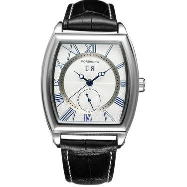 Relogio Masculino Luxury Square Automatic Mechanical Clocks Calendar Leather Male Wristwatches  -  GeraldBlack.com