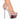 Rose bride wedding party 15 cm high heels, crystal clear platform fashion pumps  -  GeraldBlack.com