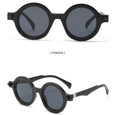 Round Retro Oval Designer Women Men Trendy Luxe Vintage Fashion Sunglasses  -  GeraldBlack.com