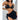 Sexy Black 3 Piece Bikinis Women Shiny Latex Push Up Triangle Swimwear Mesh Cover Up Skirt Swimsuit  -  GeraldBlack.com