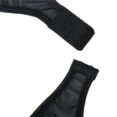 Sexy Black Lace Garter Belt Crotchless Panty Four Straps Suspender Belts For Women Lingerie Stockings Size M-6XL  -  GeraldBlack.com
