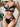 Sexy Hollow Out Black Patchwork Bra 2Pcs Women's Erotic Lingerie Underwear Personality Fashionable Sets  -  GeraldBlack.com