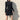 Sexy Ladies Black Skinny Slim Mini Knitted Elegant Bandage High Collar Long Sleeve Solid Streetwear Party Dresses  -  GeraldBlack.com