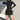 Sexy Ladies Black Skinny Slim Mini Knitted Elegant Bandage High Collar Long Sleeve Solid Streetwear Party Dresses  -  GeraldBlack.com