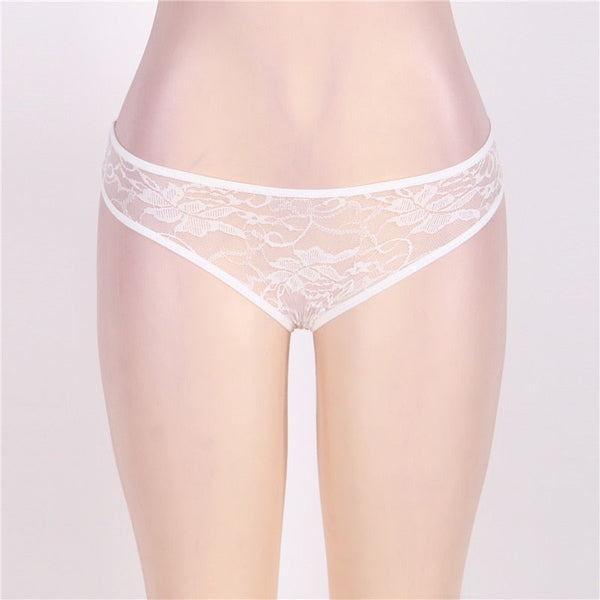 Sexy Lingerie Seamless Women Lace Panties Erotic Sheer Thongs Underwear Briefs Hollow Out Sexy Panties  -  GeraldBlack.com