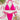 Sexy Micro Bikini Women Solid Hot Pink Push Up Bra Triangle Swimsuit Brazilian Hearts Designer Bathing Swimwear  -  GeraldBlack.com