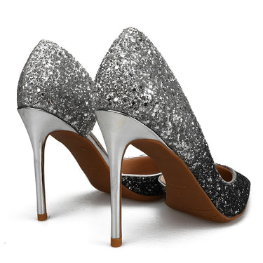 Sexy Woman Spring Autumn Bling Glitter High Heel Pumps Wedding Party Shoes  -  GeraldBlack.com
