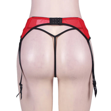 Sexy Women Lace Black Red Garter Panty Temptation Ultra Thin Mesh Stockings Lingerie Suspender Wedding Garters Belts  -  GeraldBlack.com