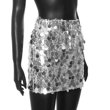 Sparkly Sequin High Waisted Summer Sexy Party Night Club Mini Skirt for Women  -  GeraldBlack.com