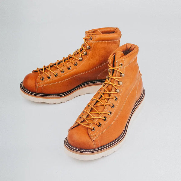 Spring Men Handmade Wings Vintage Casual Shoes Cow Leather Designer Round Toe Motorcycle Ankle Boots  -  GeraldBlack.com