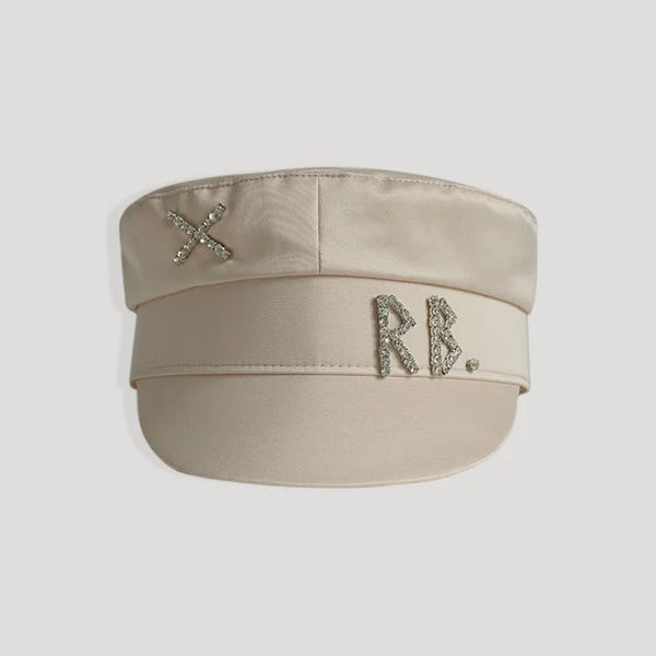 Spring Summer Women Diamond of Letter Stain Military Hats  -  GeraldBlack.com