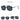 Square Punk Retro Fashion Unisex Vendors Shades Sunglasses  -  GeraldBlack.com