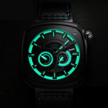 Stainless Steel Buckle Waterproof Leather Men Luxury Automatic Mechanical Wrist Watches  -  GeraldBlack.com