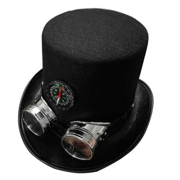 Men's Steampunk Style Compass Goggles Party Costume Top Hat ...