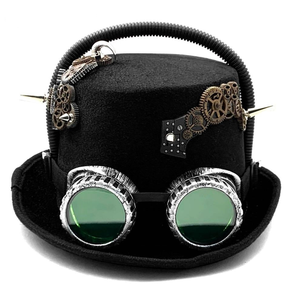 Steampunk Vintage Gears Cospaly Party Mens Top Hat Cap  -  GeraldBlack.com