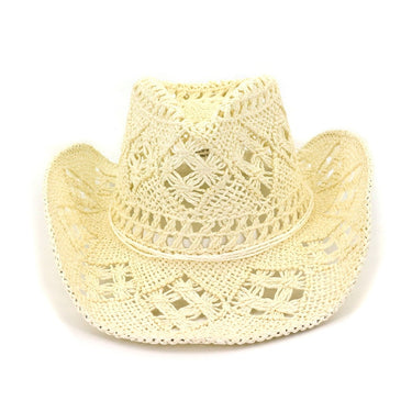Summer Handwoven Straw Jazz Unisex Breathable Western Wide Brim Cowboy Hat  -  GeraldBlack.com