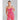 Summer Women's Sexy Sleeveless V-Neck Open Back Chain Belt Tight Pink Long Celebrity Party Jumpsuit  -  GeraldBlack.com