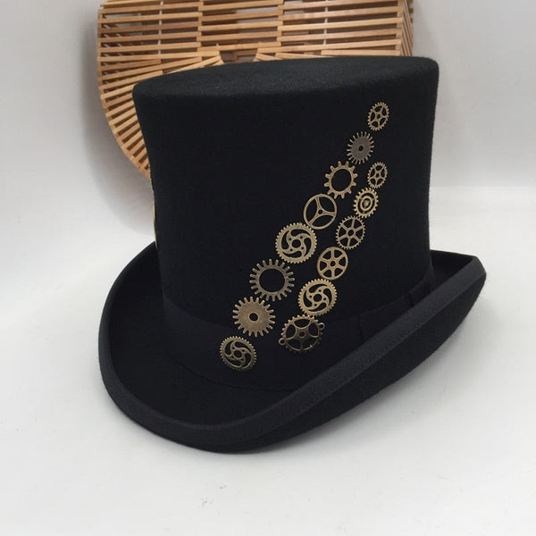 Unisex 57cm Top Black Color Presidential Feather Magic In Street Hat on Clearance  -  GeraldBlack.com