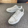 Unisex Authentic Real Crocodile Skin Himalayan White  Board Shoes Genuine Alligator Leather Lace-up Walking Flats  -  GeraldBlack.com
