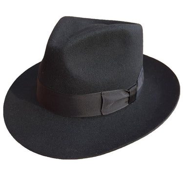 Unisex Classic Wool Felt Godfather Gangster Mobster Michael Jackson Gentleman Fedora Hat  -  GeraldBlack.com