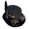 Unisex Punk Goth Steampunk Top Hat with Goggles Cosplay Costume  -  GeraldBlack.com
