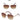 Unisex Square Trendy Luxe Fashion Vintage Shades Sunglasses  -  GeraldBlack.com