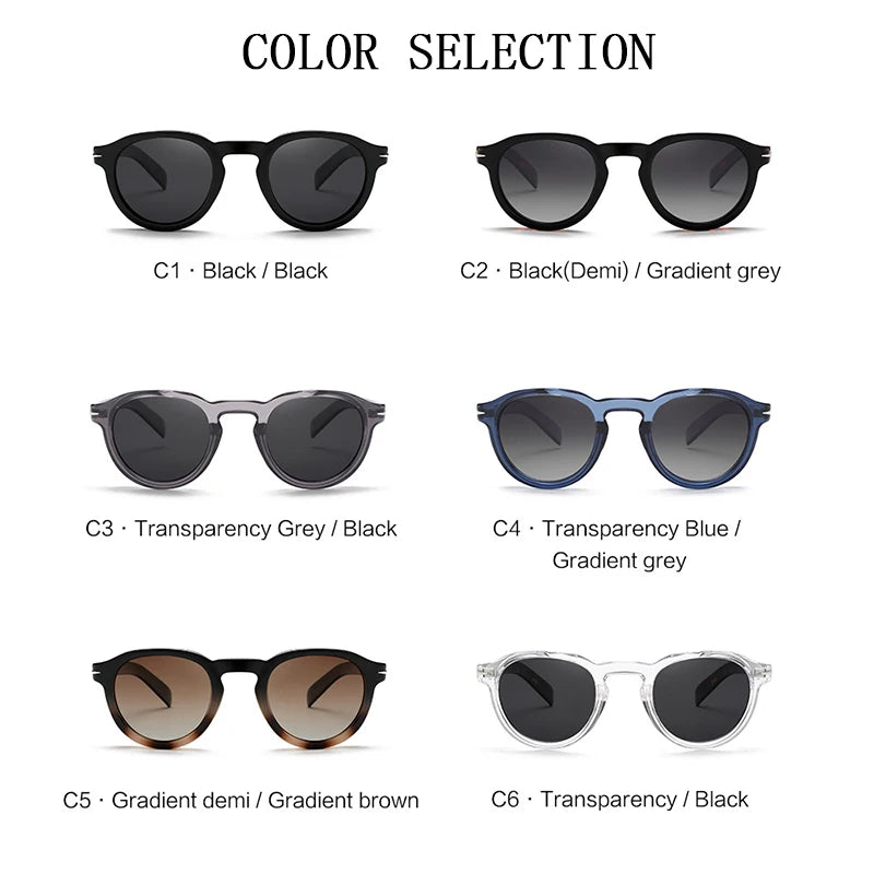 Unisex Steampunk Polarized Round Trendy Luxe Vintage Fashion Sun Glasses  -  GeraldBlack.com